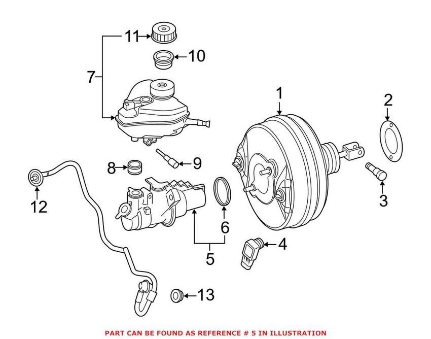 Mercedes Brake Master Cylinder 2054300001